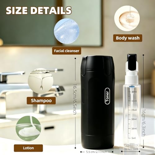 4-in-1 Travel Dispenser Bottles, 30ML Leak-Proof Set (4 Pack)