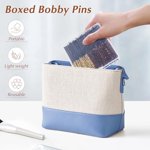 Bobby Pins 360 Pc Bulk Set - Black, Brown & Gold, 2 Inch