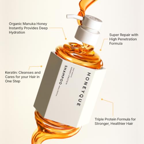 HONEYQUE Deep Repair Shampoo & Conditioner - 450ml Salon Quality