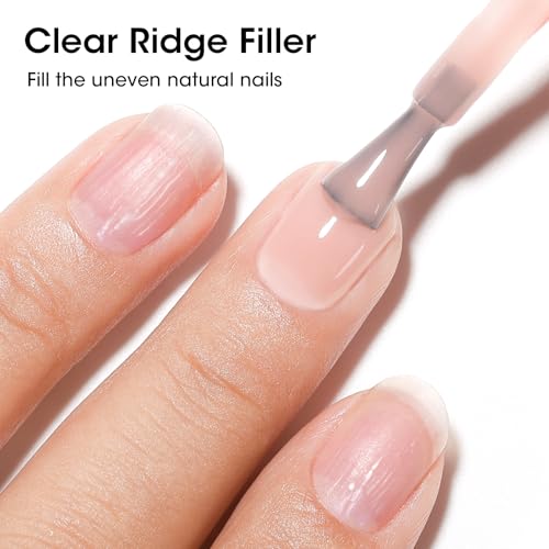 GELLEN 4-in-1 Nail Concealer & Ridge Filler Base Coat - Air Dry Nude Polish