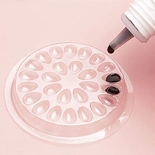 100pc Eyelash Glue Holder Pads - Plastic Palette Trays