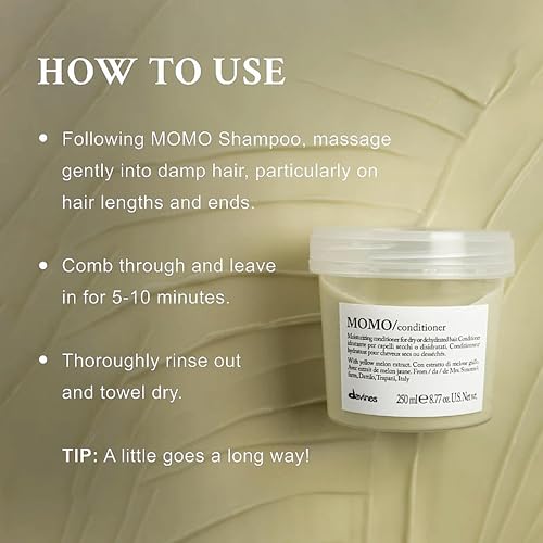 Davines VOLU Shampoo & MOMO Conditioner, Volume Shampoo For Fine, Thin Hair Types, Gentle Everyday Volumizing, Gentle Detangling For All Hair Types, 2.5 & 2.5 oz.