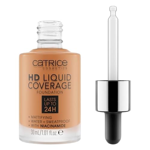 Catrice | HD Liquid Coverage Foundation 05 & Under Eye Brightener 10 Light Rose | Full Coverage Makeup | Vegan & Cruelty Free