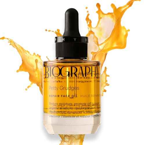 Repair Face Oil - Night Face Mask, Anti Aging, Hydrating Facial Oil for Women, Vegan Beauty, Gua Sha Facial Oil Moisturizer, Ideal for Plumping Fine Lines and Wrinkles, Petty Grudges - Biography 13 mL