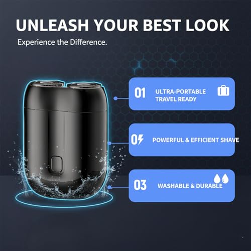 Gugliet Portable Mini Shaver for Men - USB Rechargeable & Waterproof