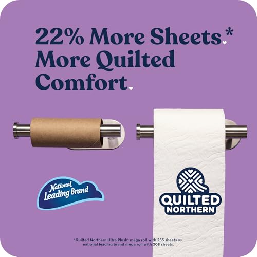 Quilted Northern Ultra Plush Toilet Paper, 6 Mega Rolls = 24 Regular