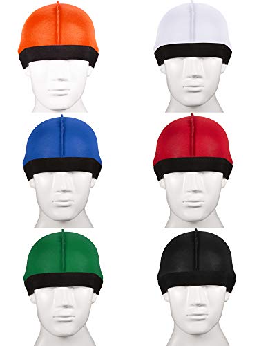 Silky Wave Cap for Men, 6-Pack Elastic Velvet Durags