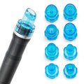Elitzia Plastic Microderma Heads Facial Aqua Peel Tips Water Peeling Caps Facial Care Skin Cleaning Tool Beauty Machine Replacement Spare Parts 8pcs Per Set £¨Capri Blue£©