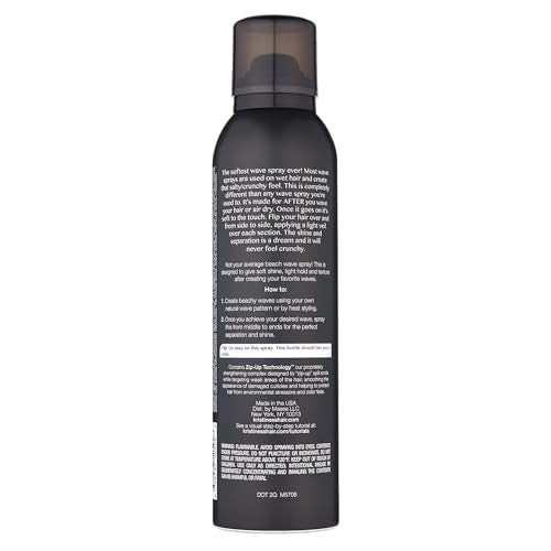 Kristin Ess Hair Soft Shine Beach Wave Hair Spray for Soft Texture + Shine, Non-Drying, Wavy Hair Styling Product, 6.7 oz