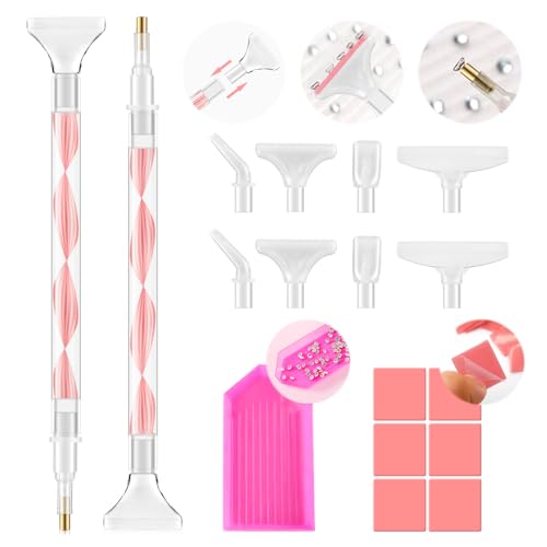 Rhinestone Picker Tool Kit - 2 Pens, 12 Tips & Storage