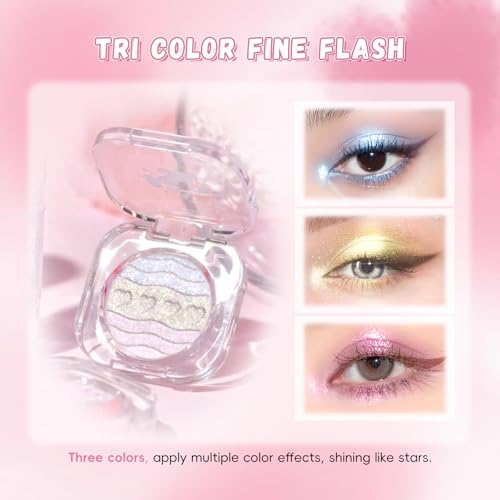 HOSAILY Face Highlighter & Lip Gloss Combo Set – Shimmer Palette