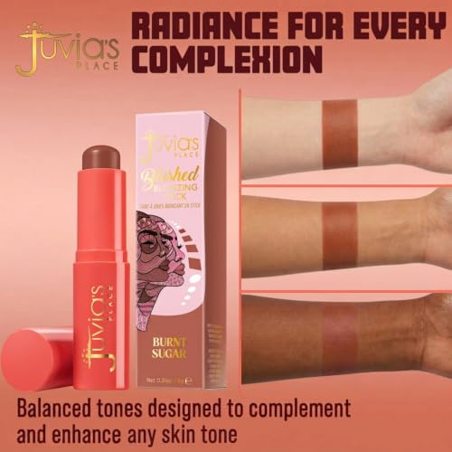 Juvia's Place Blushed Blonzing Stick - 2-in-1 Cream Bronzer & Blush for Face