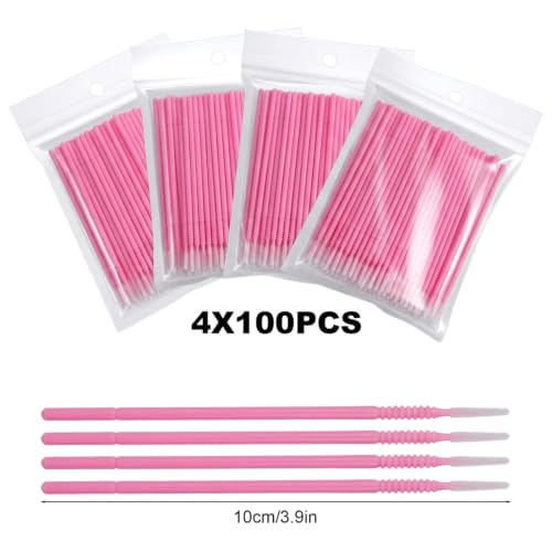 400 Pcs Microswabs for Eyelash Extensions & Makeup