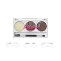 Ruby Kisses Go Brow Eyebrow Kit, Dual Shade Powder & Wax, Includes 3 Stencils, Perfect for Shaping & Defining, Natural Brow Look, Ideal for Sparse Brows