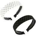 2 Pcs Polka Dot Headbands for Women – Non-Slip, Comfortable Fit
