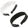 Women & Girls Polka Dot Non-Slip Hair Headbands - Set of 2