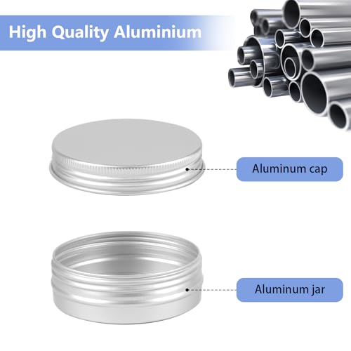 12 Pack 2oz Aluminum Salve Tins with Screw Lids