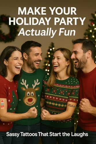 36 Christmas Temporary Tattoos for Adults – 18 Funny Designs