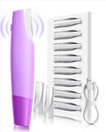 Sonic Dermaplaning Tool for Women Face with LED Light & 8 Blades