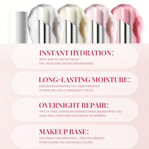 High Shine Mirror Lip Gloss Set - Plumping Formula, Pack of 4