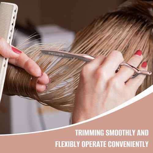 Hair Razors for Cutting Hair, Professional Hair Styling Texturizing Razor, Stainless Steel Hair Thinning Razor Kit with 10 Replacement Blades, Premium Hair Cutting Tool for Salon and Home