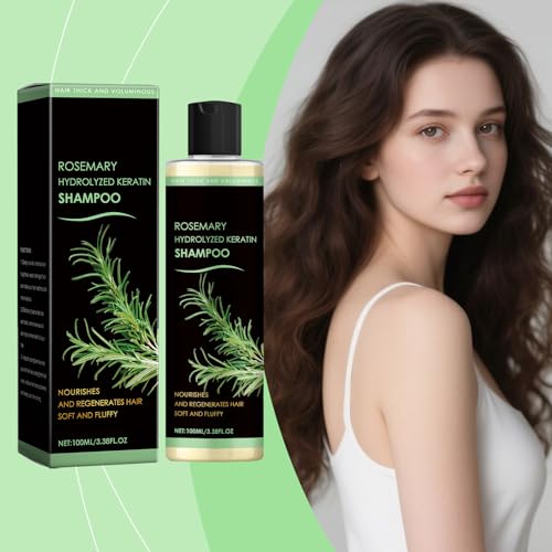 Organic Rosemary Hair Growth Shampoo with Hydrolyzed Keratin - 3.38 fl. oz