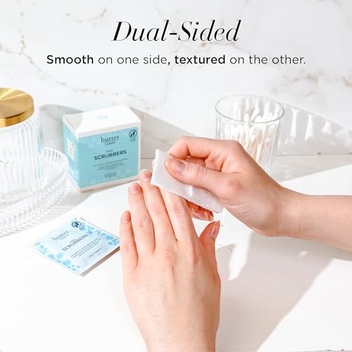 butter LONDON Pre-Soaked Nail Polish Remover Pads - 10 Dual-Sided Scrubbers