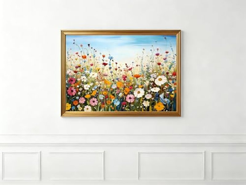 5D Diamond Painting Kit - Sea of Flowers Art for Adults & Beginners