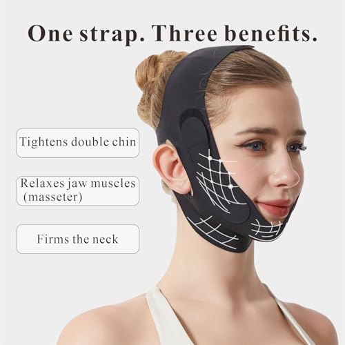 V-Line Chin Strap for Sleeping | Graphene Ice Silk Jawline Lift