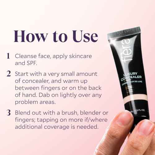 Fi?ra Luxury Concealer & Foundation with Anti-Aging Ingredients - Full Coverage for Dark Circles, Wrinkles, Fine Lines, and Spots, All-Day Wear For Mature Skin - Neutral Beige, 0.5 FL. OZ. / 15 ML