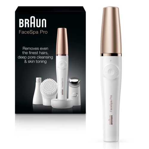3-in-1 Facial Epilator and Cleansing Brush with Toning Head