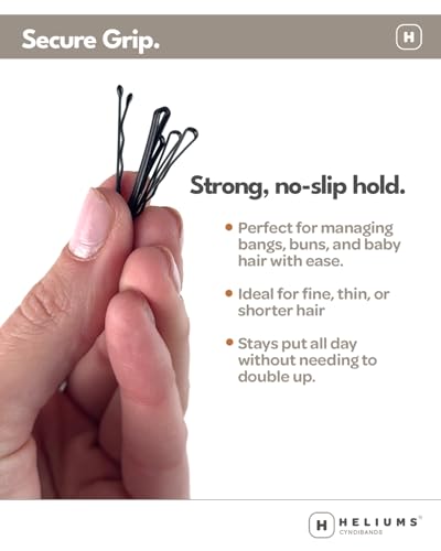 Heliums Mini Bobby Pins Ash Blonde 40 Pack 1.5"