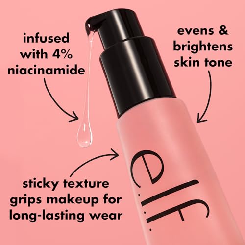 e.l.f. Power Grip Primer with 4% Niacinamide - Gel-Based & Hydrating