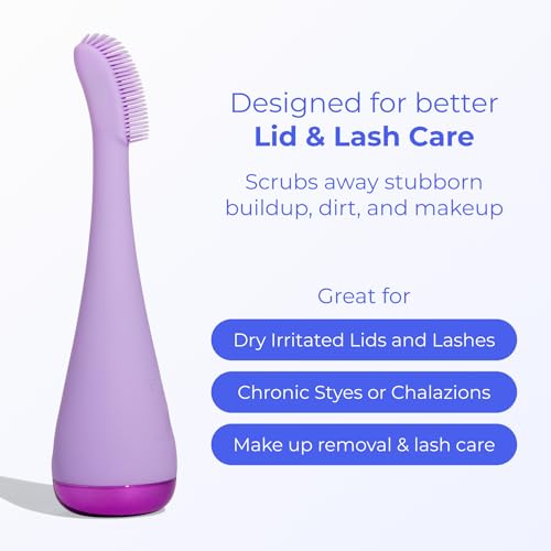 Blinkjoy Electric Eyelid Brush 2 Purple - Gentle Demodex & Blepharitis Care