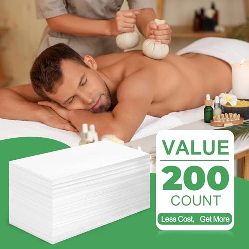 Zeefpod 200 Pack Disposable Massage Table Sheets 31.5 x 71 Non-Woven