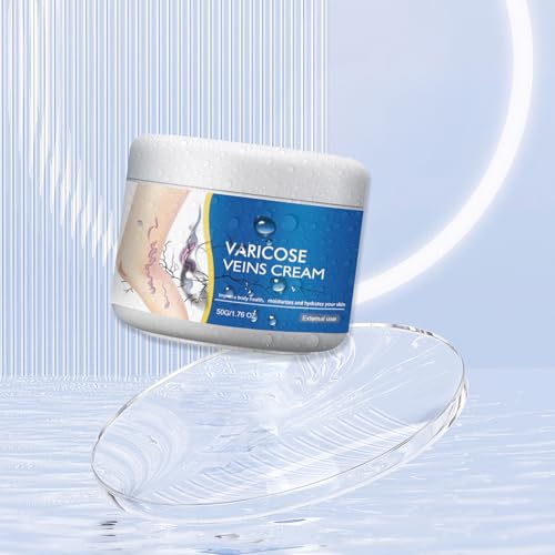 Varicose Veins Cream for Legs, Gentle Soothing Skin Cream for Legs, Moisturizing Skin Care, 1.76 Oz (2PCS)