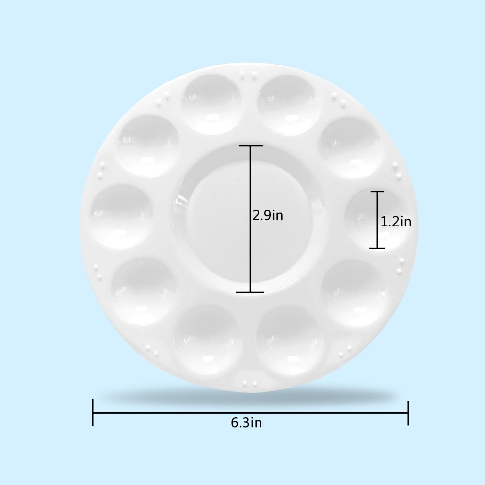 Hulameda 28pcs Art-Palettes Plastic, Premium Material, Multiple Uses, Perfect Experience, Unique Design