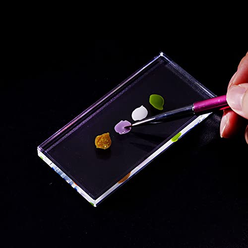 Glass Nail Art Palette 2-Pack | Makeup Mixing Board