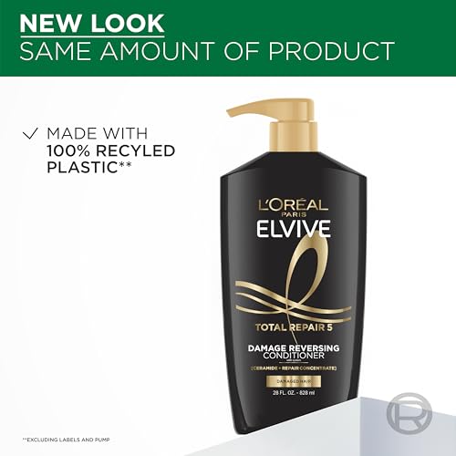 L'Oreal Paris Elvive Total Repair 5 Conditioner for Damaged Hair, 28 fl oz
