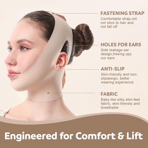 V-Shaped Face Lift Belt - Chin & Jaw Lifting Strap