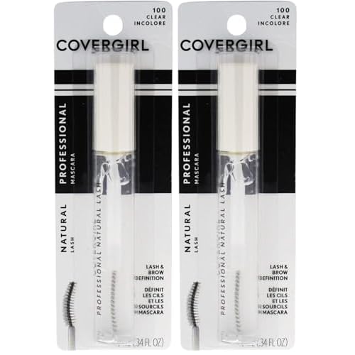 Covergirl Professional Natural Lash Mascara,Clear,0.34 Ounce,(Pack of 2)