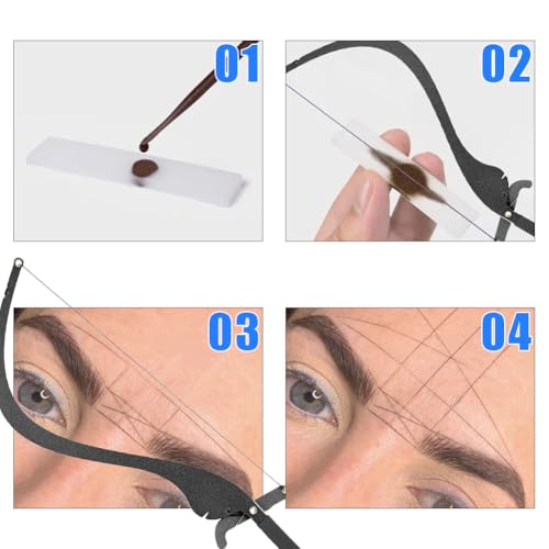 Joyzan Microblading Eyebrow Ruler Mapping Tool Kit