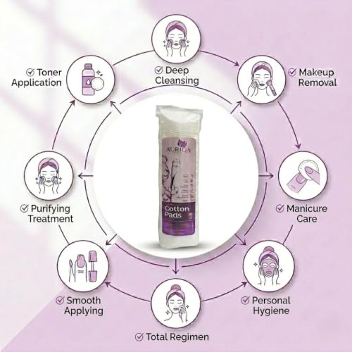 Premium Cotton Pads for Face – Pack of 480 Double-Sided Rounds