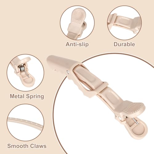 Ondder 24 Pack Alligator Hair Clips - Professional Salon Styling