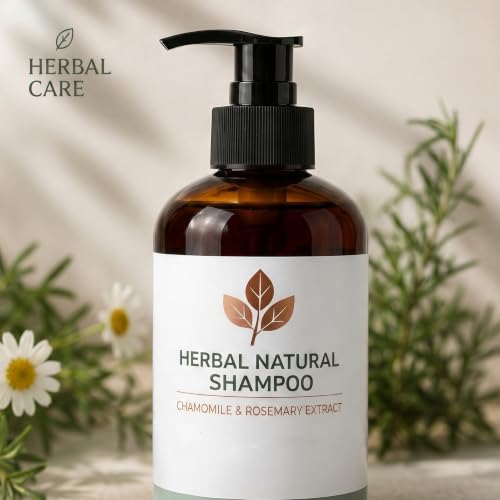 Herbal Hair Growth Shampoo with Chamomile & Rosemary - Biotin Boost