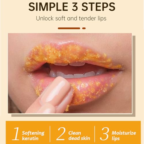 Turmeric Lemon Lip Scrub - Natural Sugar Exfoliator 50g