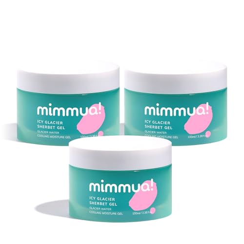 Ice Sorbet Soothing & Cooling Face Moisturizer | Non-Comedogenic Gel Cream for Fungal Acne | Pore Minimizer for Face Under | Makeup Primer | Niacinamide & Silica for Sebum Control | Pack of 3