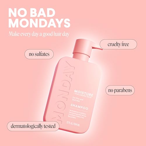MONDAY HAIRCARE MOISTURE Shampoo with Hyaluronic Acid & Shea Butter for Dry & Dull Hair 354 mL