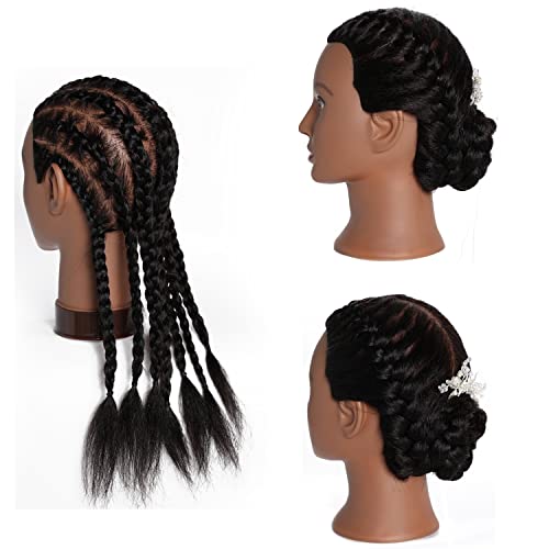 Real Hair Mannequin Head 16-18 inches | Training Head