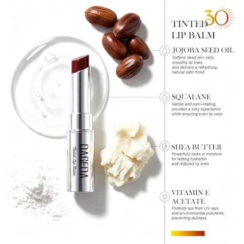 DAGEDA SPF 30 Tinted Lip Balm with Shea & Vitamin E | Black Cherry